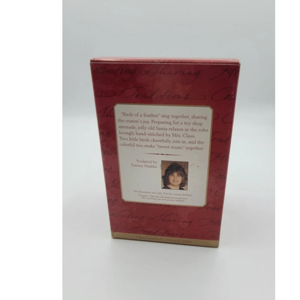 Hallmark Keepsake Christmas Ornament Toy Shop Serenade Santa Claus With Birds‎